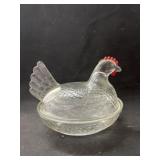 Glass Hen on Nest