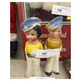 (2) Chalkware Figurines