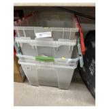 (4) Storage Totes