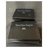 6 1980s U.S. Proof Sets
