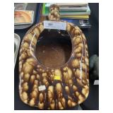 Rockingham Glazed Bedpan