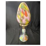 Art Glass Electric Lamp