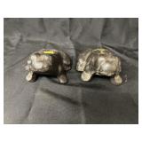 2 Cast Iron Vintage Frog Doorstops