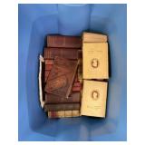 Plastic Tote w/ Early Books