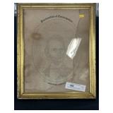 Framed Lincoln Emancipation Proclamation