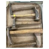 Grouping of Vintage Forming Hammers