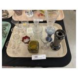 Attributed Stiegel Type Glass w/ Stemware