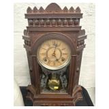 Mahogany Cased Mantle Clock