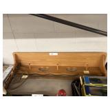 Oak Wall Shelf w/ Miniature Rake