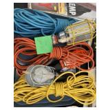 (4) Electric Work Lights