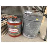 (2) Galvanized Water Coolers