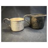 (2) Sterling Silver Mugs