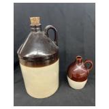 (3) Stoneware Jugs