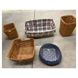(5) Longaberger Basket