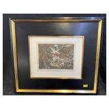 (2) European Fox Hunt Prints