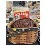 Woven Basket w/ Pottery Vase