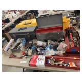 Toolboxes w/ Assorted Hardware