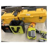 Toolboxes w/ Cordless Drill