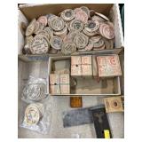 Wooden Nickels w/ Milk Bottle Tops
