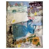 Vintage Handkerchiefs & Costume Jewelry