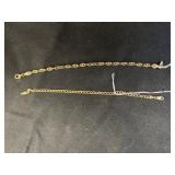 (2) 14K Gold Bracelets