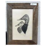 C. Geesey Framed Pencil Sketch