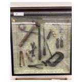 Shadow Box of Antique Tools