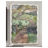 Painting on Window Panel