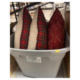 Decorative Pillows w/ Storage Tote