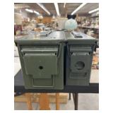 2 Metal Ammo Cans