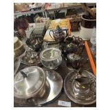 Asst of Silver Plate Serving Pieces