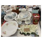 Pitcher & Bowls, Coffee Pot & Canisters
