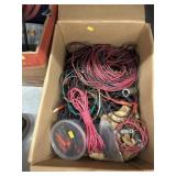 5 Boxes of Wire Remnants, Conduit, & Air Hose