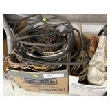 2 Boxes of Wire Remnants & Extension Cords