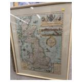 Framed Map w/ Framed Print