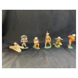 (6) Barclay Cast Metal Soldiers