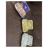 (3) Agateware Soap Holders