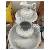 2 Porcelain Pitchers & Bowls