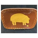 Ned Foltz Redware Platter
