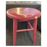 Red Painted Step Stool