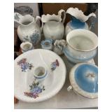 Porcelain Pitcher w/ Bowl
