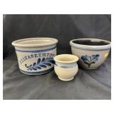 Grouping of Salt Glazed & Contemporary Pottery