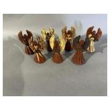(7) Unsigned Redware Angels