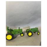 2 John Deere Tractor Diecast Toys