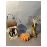 Decorative Rustic Lantern, Wooden House, etc.