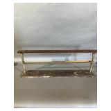 Metal and Wood Paper Holder with Bar