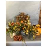 Artificial Fall Floral Arrangements and Decor
