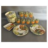 Fall Themed Glasses, Plates, Bowls & Stemware