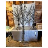 Three Metal LED Lighted Tree Decor