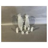(9) Glass Snowmen